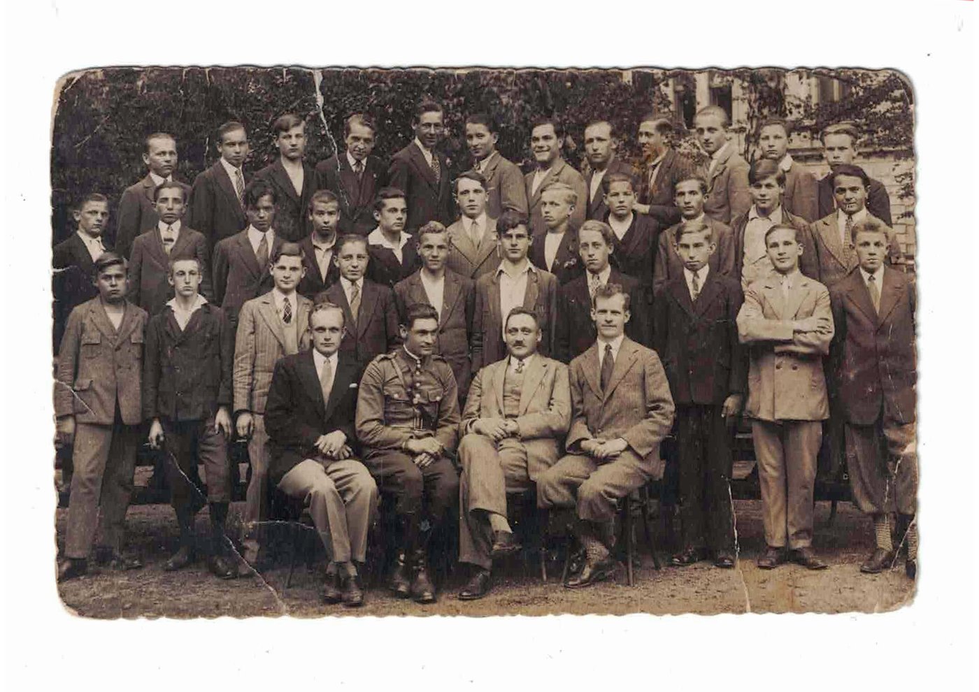 Adolf Bożek — zdjęcie z cechu rzeźników
